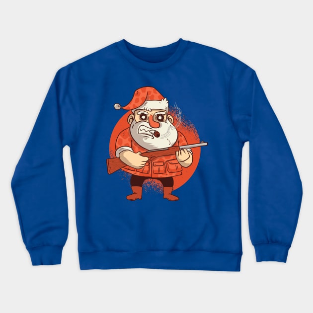 Hunting Santa Crewneck Sweatshirt by madeinchorley